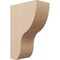 Ekena Millwork 6"W x 12"D x 18"H Classic Greensboro Rough Cedar Woodgrain TimberThane Corbel, Primed Tan CORUR06X12X18GRNRCPR - alternate 1